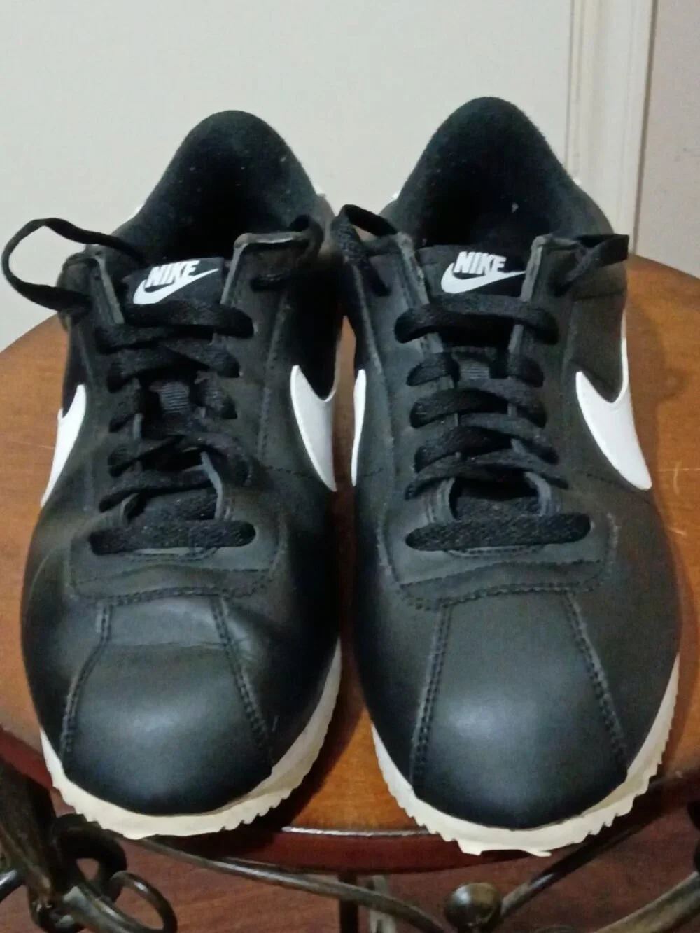 Nike Shoes Size 10.5 Mens Lace Up White Black White Cortez 72 Leather 819719-012